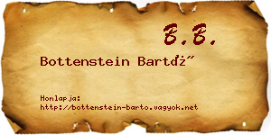 Bottenstein Bartó névjegykártya