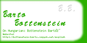 barto bottenstein business card